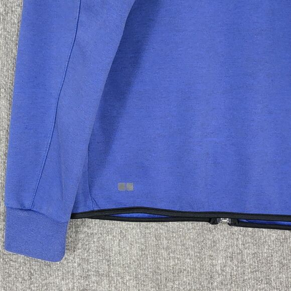 Uniqlo Jacket Womens Small Blue Hooded Performance Full Zip - Picture 9 of 12